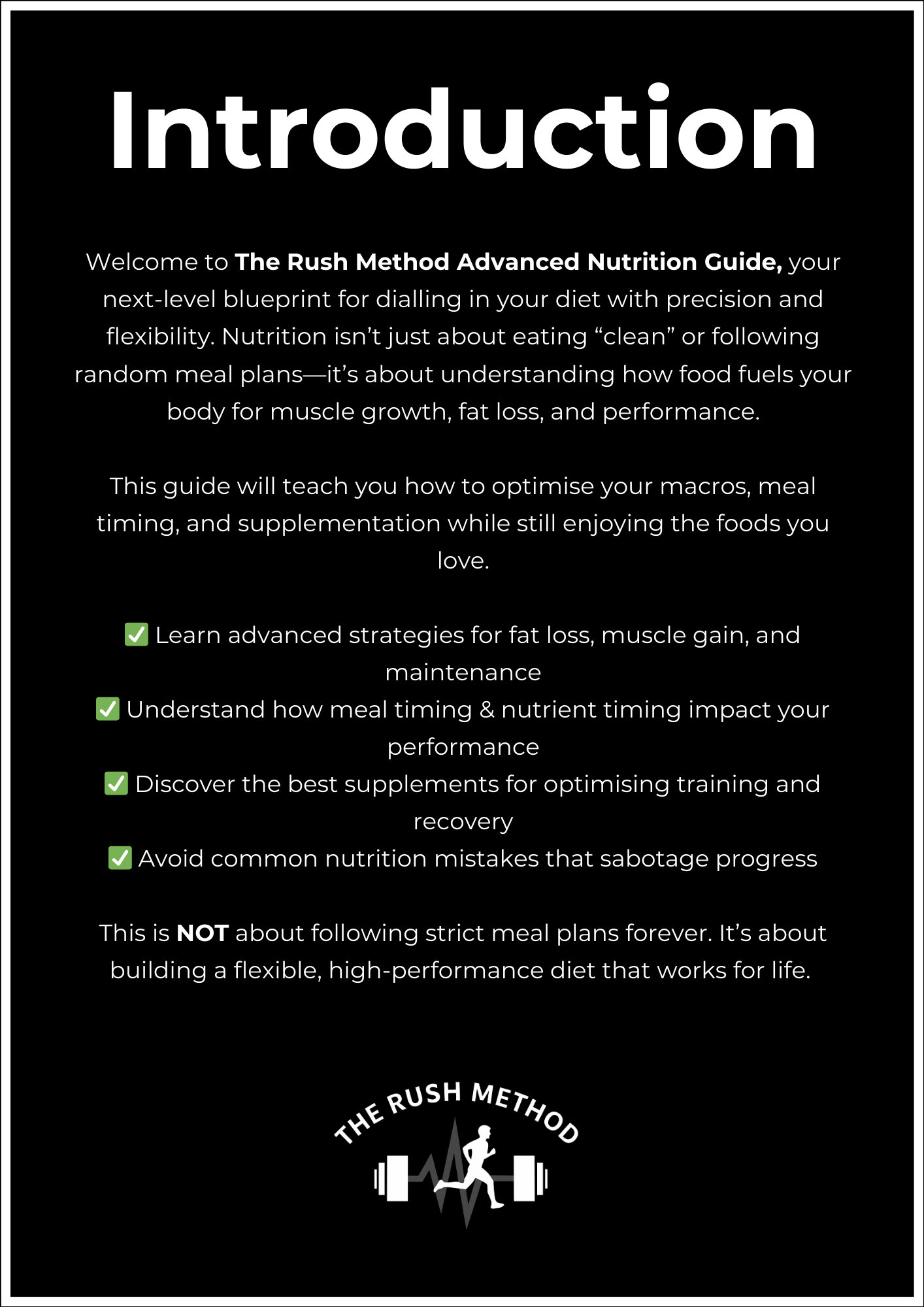 Advanced Nutrition
