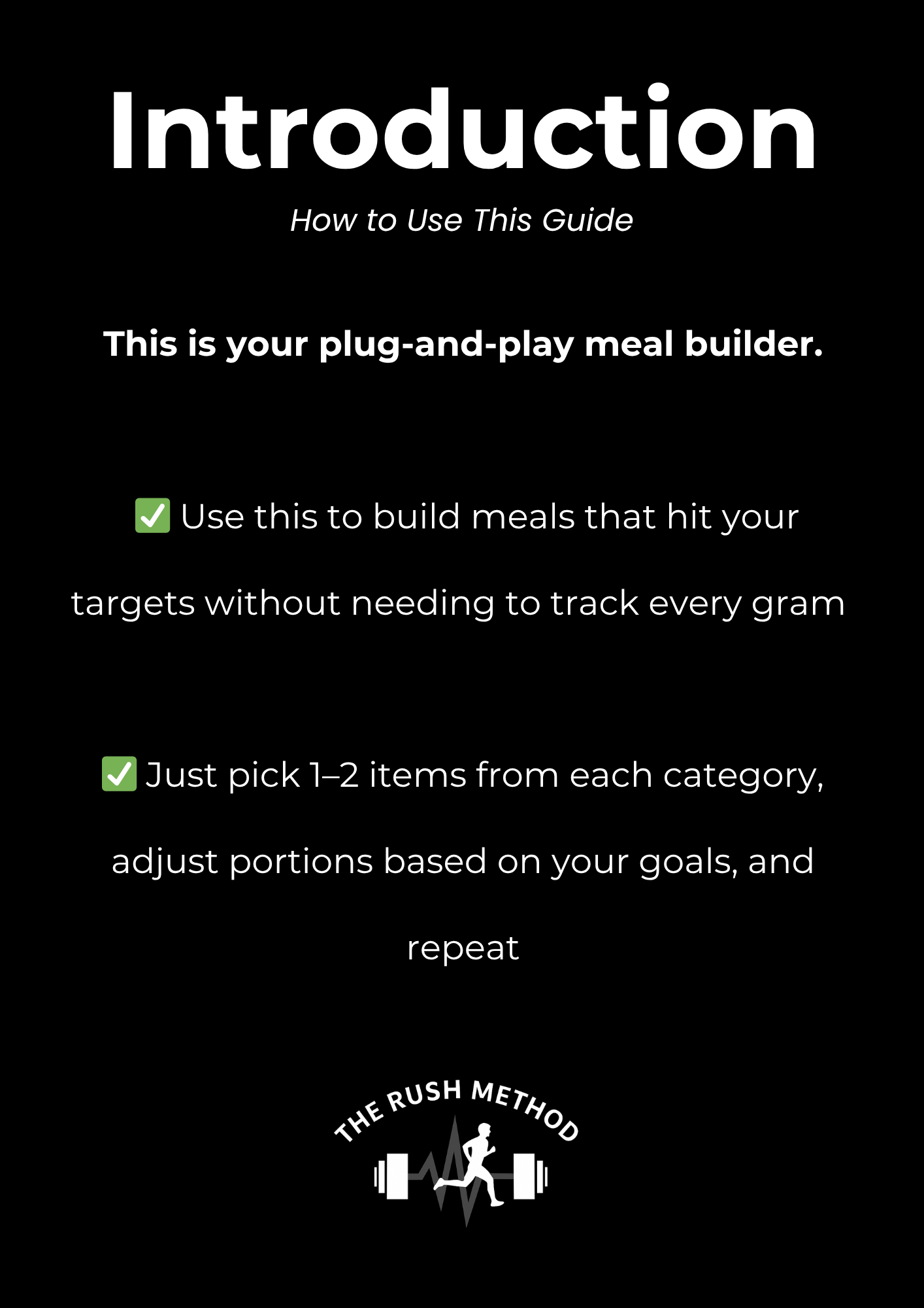 Flexible Meal Builder