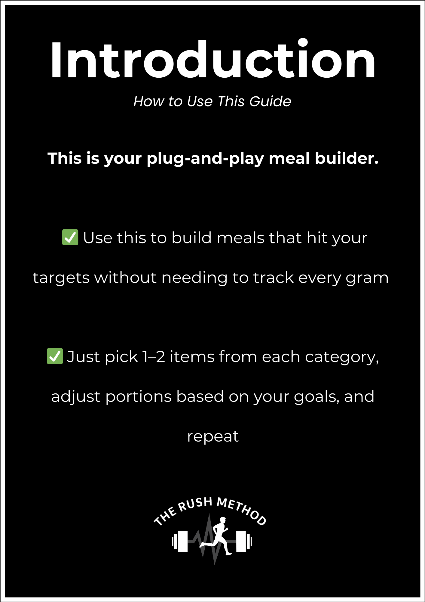 Flexible Meal Builder