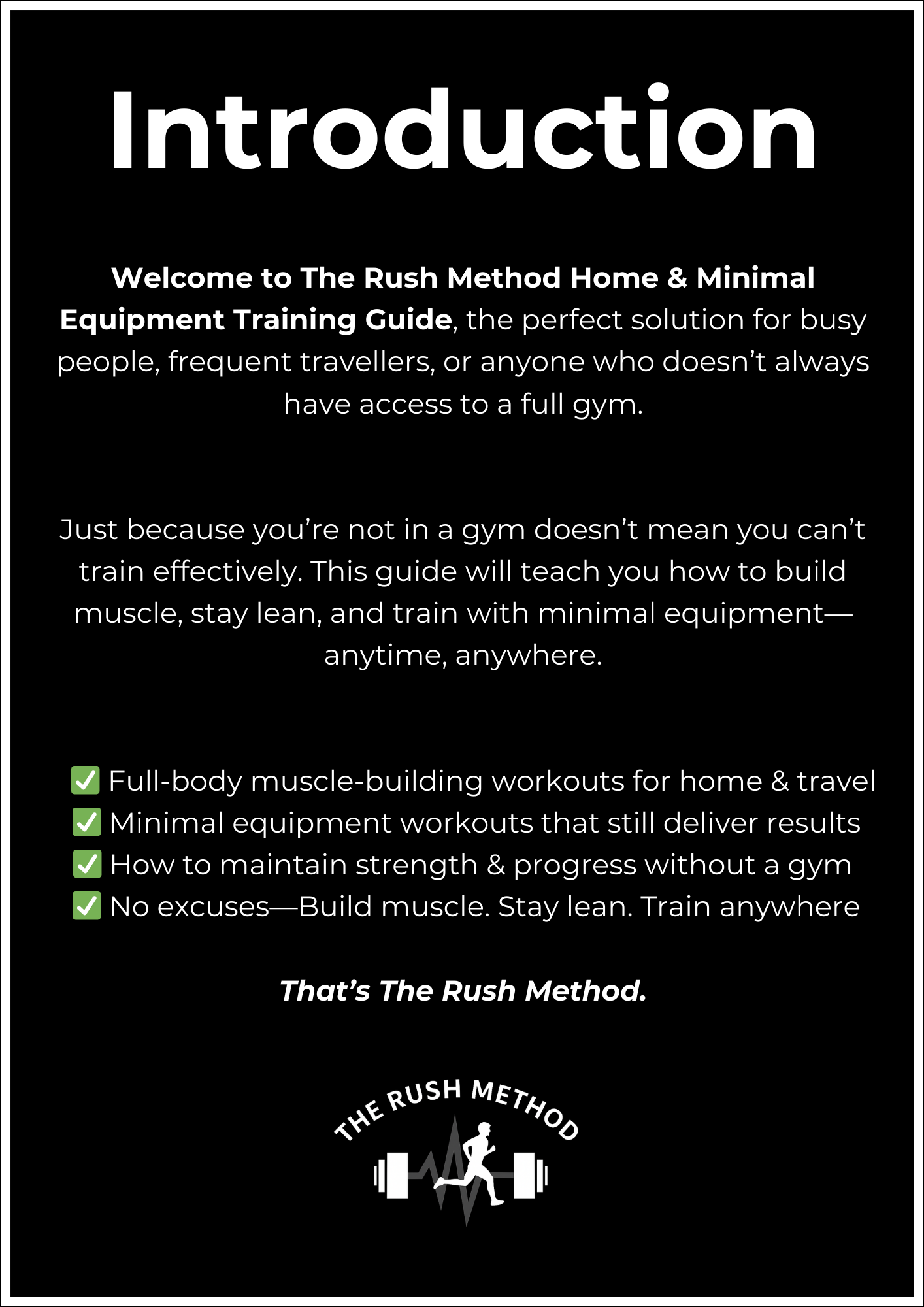 Home & Minimal Equipment