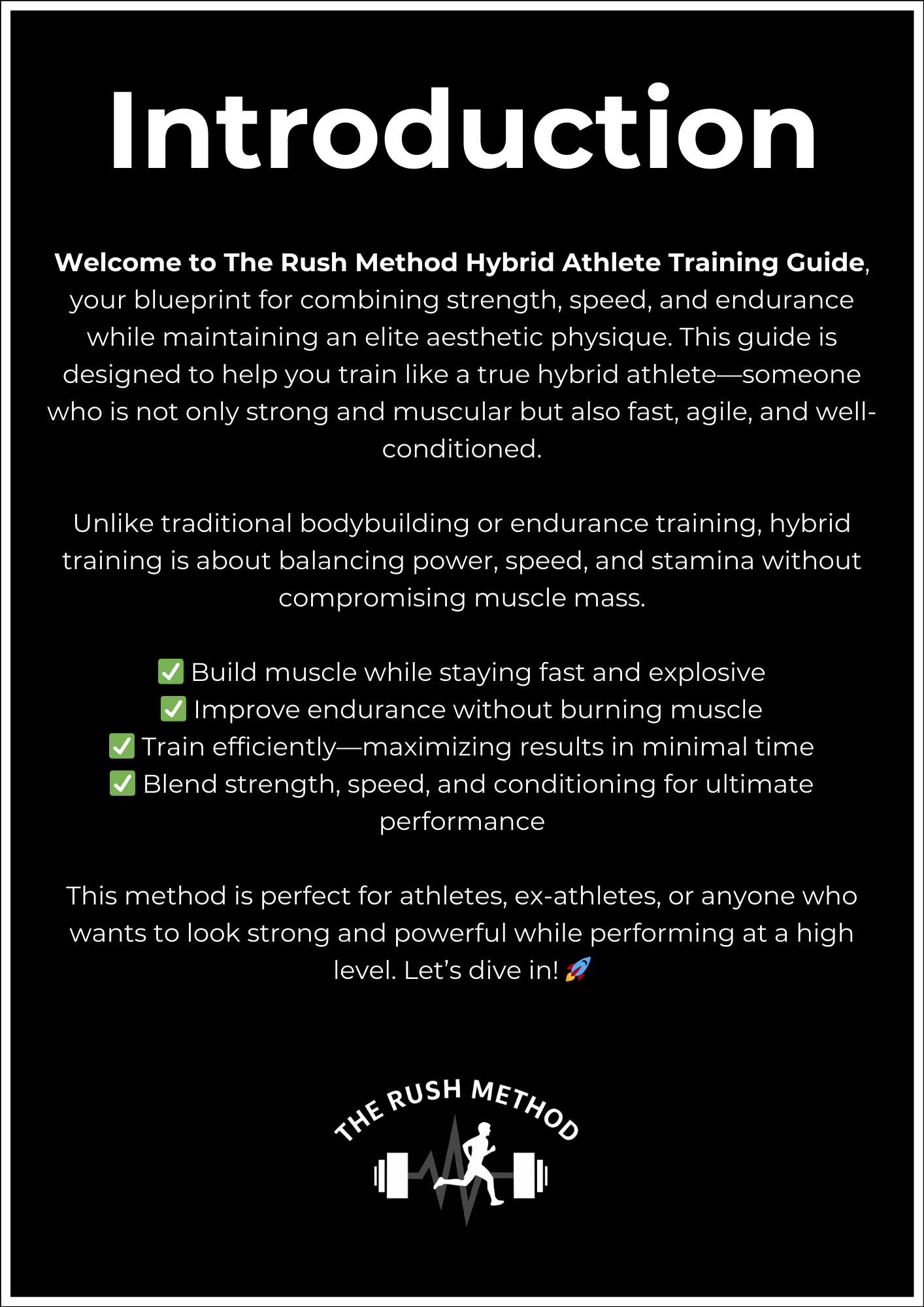 Hybrid Athlete Training
