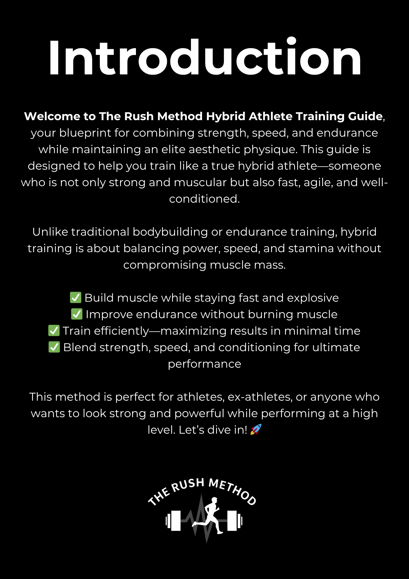 Hybrid Athlete Training