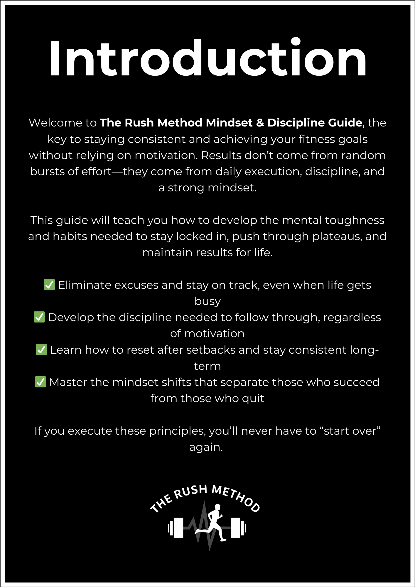 Mindset & Discipline