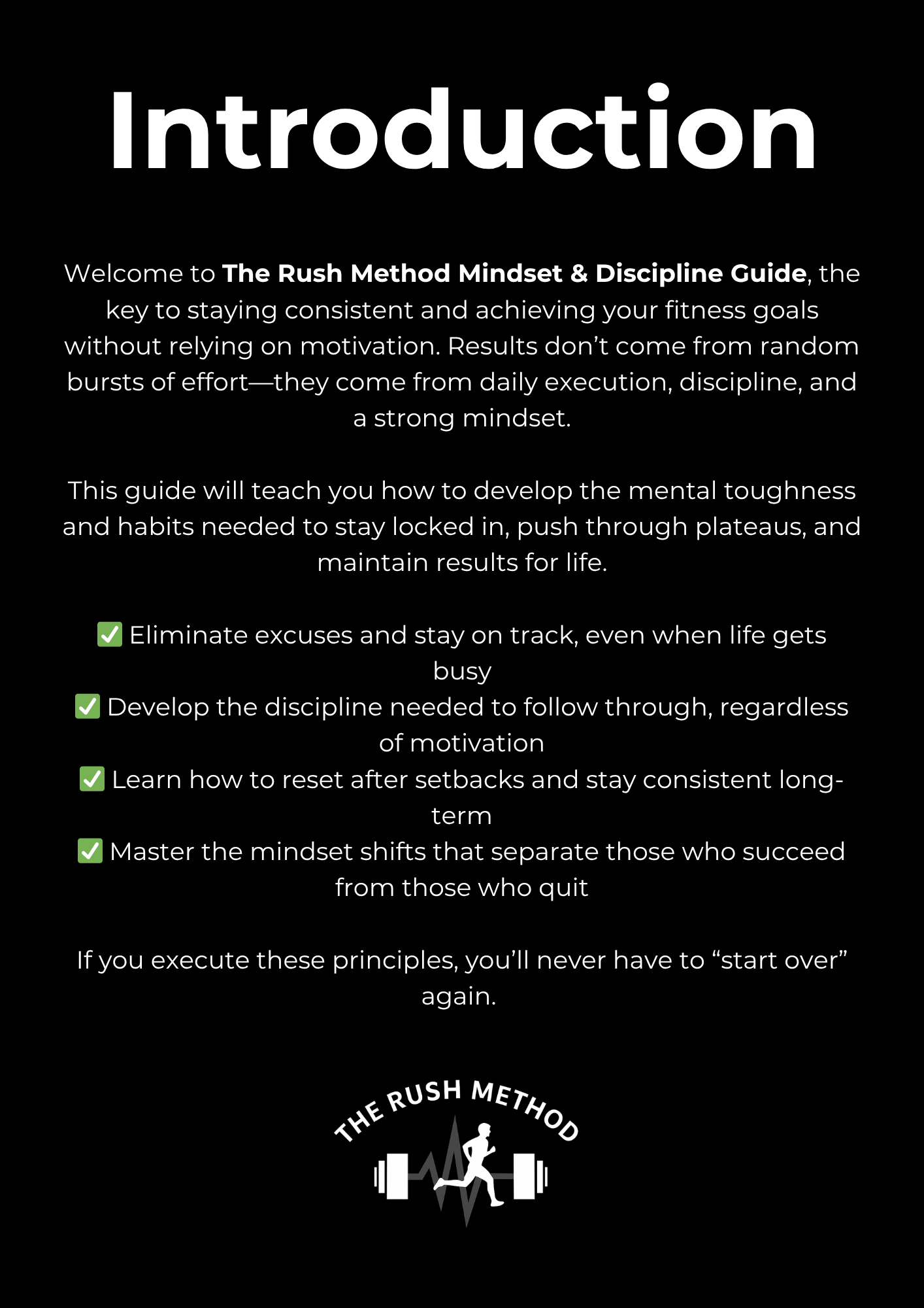 Mindset & Discipline