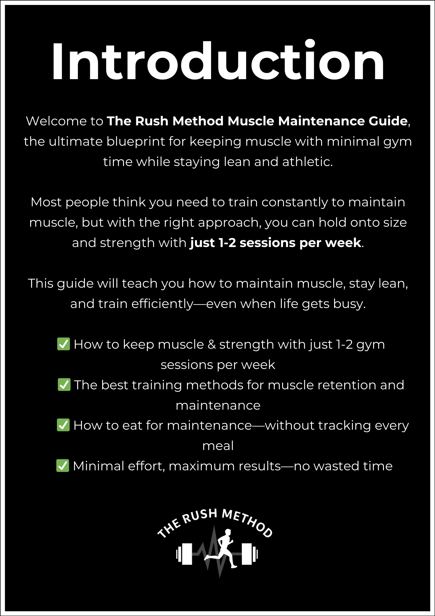 Muscle Maintenance