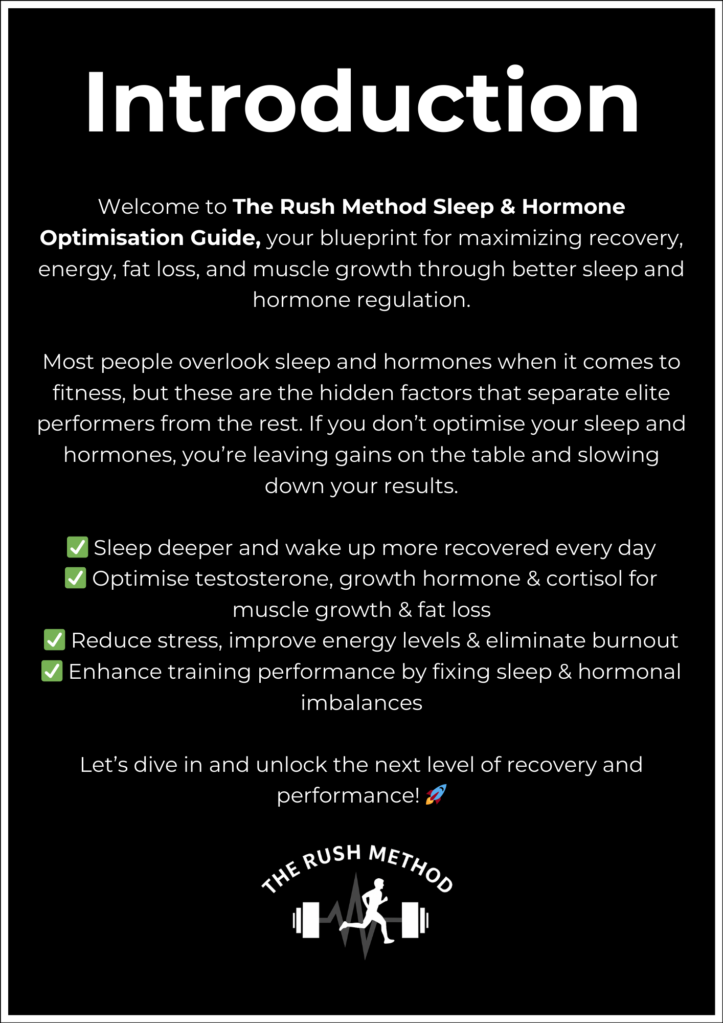 Sleep & Hormone Optimisation
