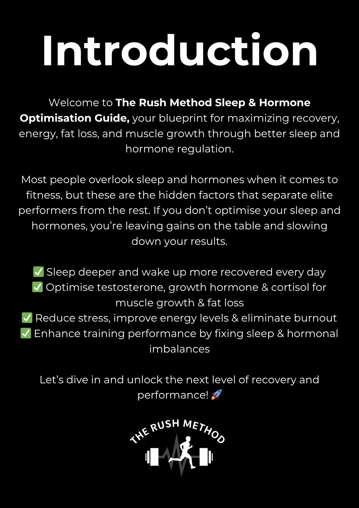 Sleep & Hormone Optimisation