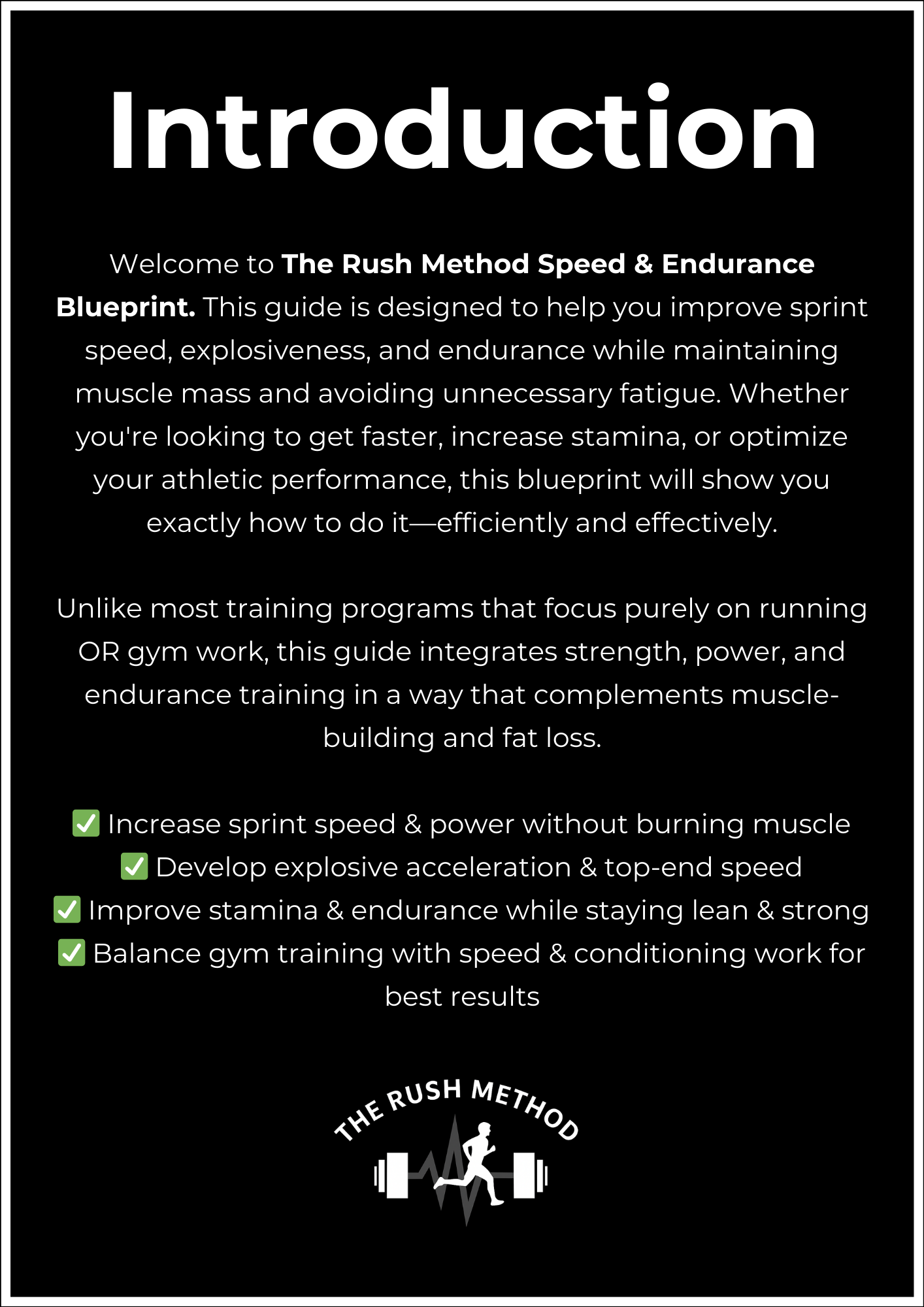 Speed & Endurance